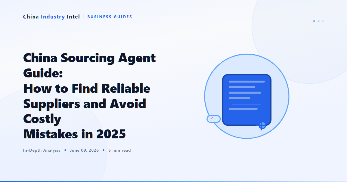 China Sourcing Agent Guide: How to Find Reliable Suppliers and Avoid Costly Mistakes in 2025