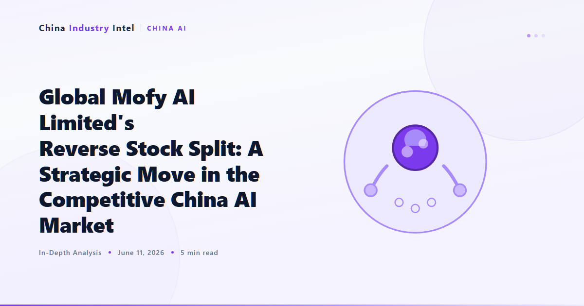 Global Mofy AI Limited’s Reverse Stock Split: A Strategic Move in the Competitive China AI Market