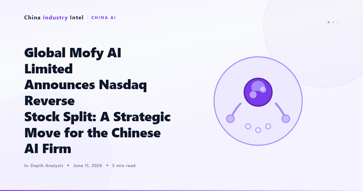Global Mofy AI Limited Announces Nasdaq Reverse Stock Split: A Strategic Move for the Chinese AI Firm