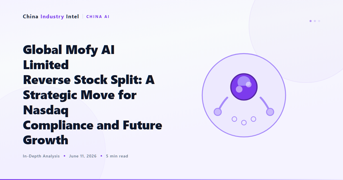 Global Mofy AI Limited Reverse Stock Split: A Strategic Move for Nasdaq Compliance and Future Growth