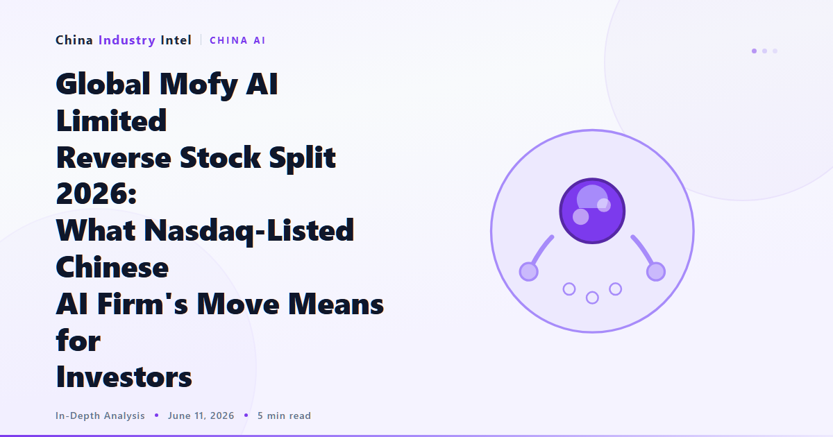 Global Mofy AI Limited Reverse Stock Split 2026: What Nasdaq-Listed Chinese AI Firm’s Move Means for Investors