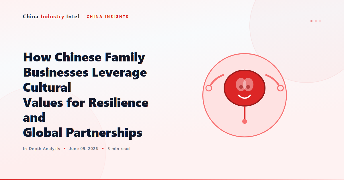 How Chinese Family Businesses Leverage Cultural Values for Resilience and Global Partnerships