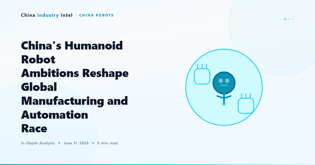 China’s Humanoid Robot Ambitions Reshape Global Manufacturing and Automation Race