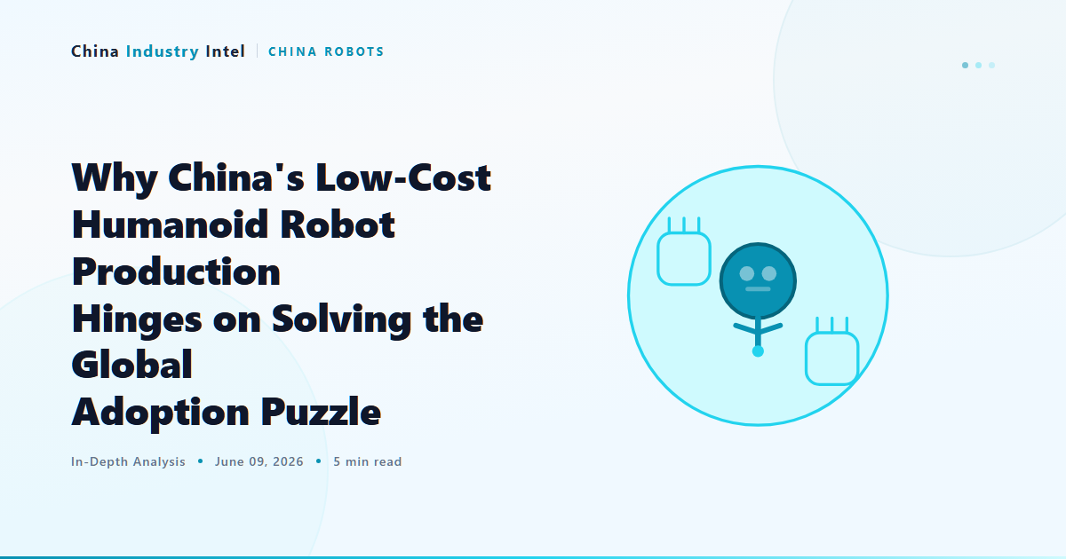 Why China’s Low-Cost Humanoid Robot Production Hinges on Solving the Global Adoption Puzzle