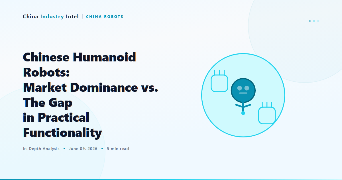 Chinese Humanoid Robots: Market Dominance vs. The Gap in Practical Functionality