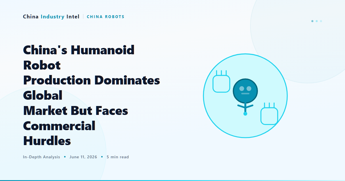 China’s Humanoid Robot Production Dominates Global Market But Faces Commercial Hurdles