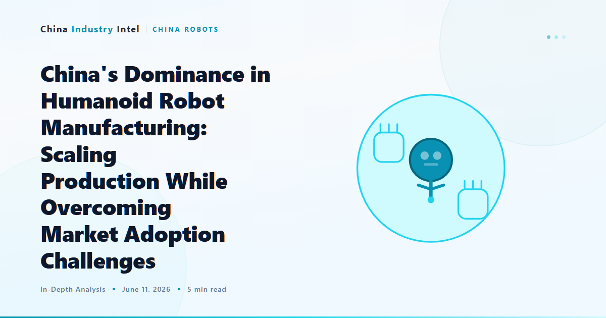 China’s Dominance in Humanoid Robot Manufacturing: Scaling Production While Overcoming Market Adoption Challenges