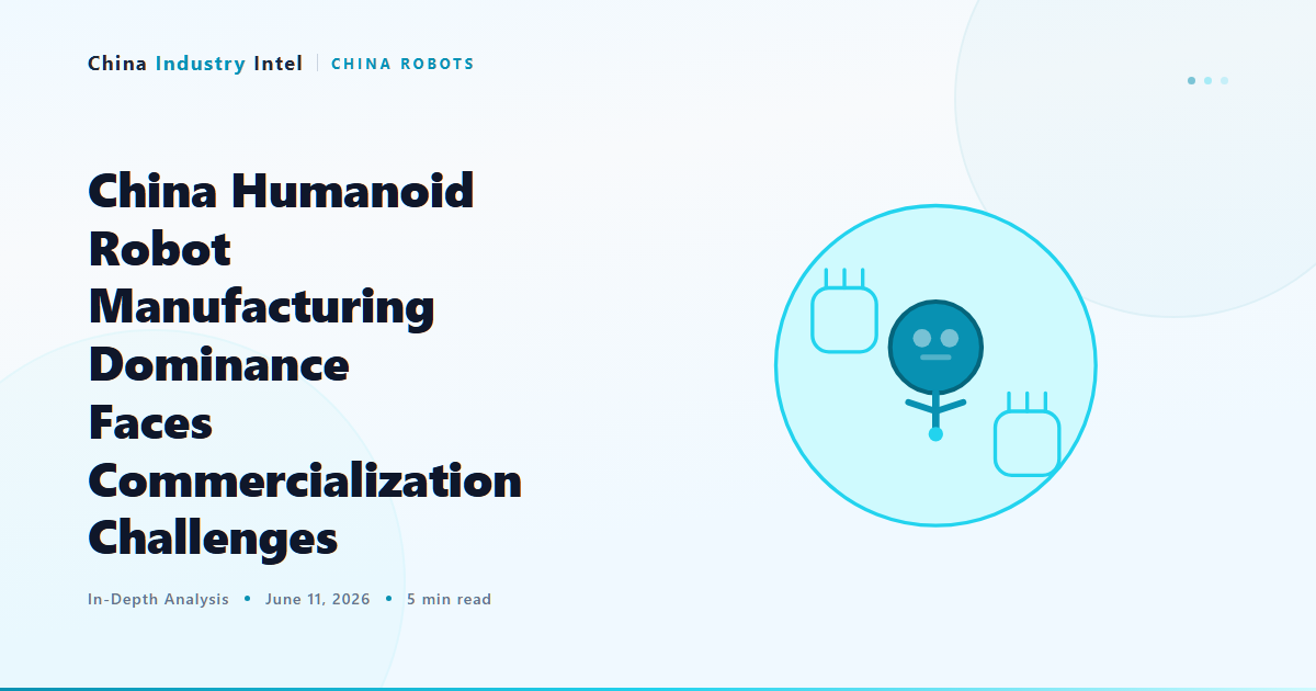 China Humanoid Robot Manufacturing Dominance Faces Commercialization Challenges