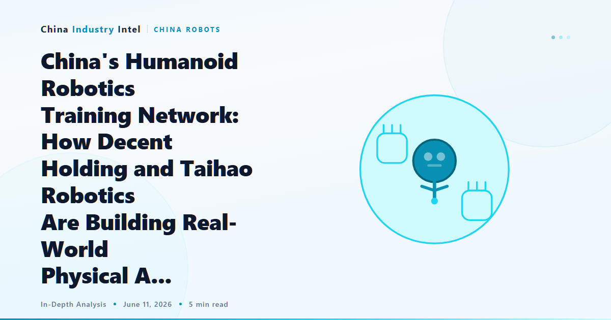 China’s Humanoid Robotics Training Network: How Decent Holding and Taihao Robotics Are Building Real-World Physical A…