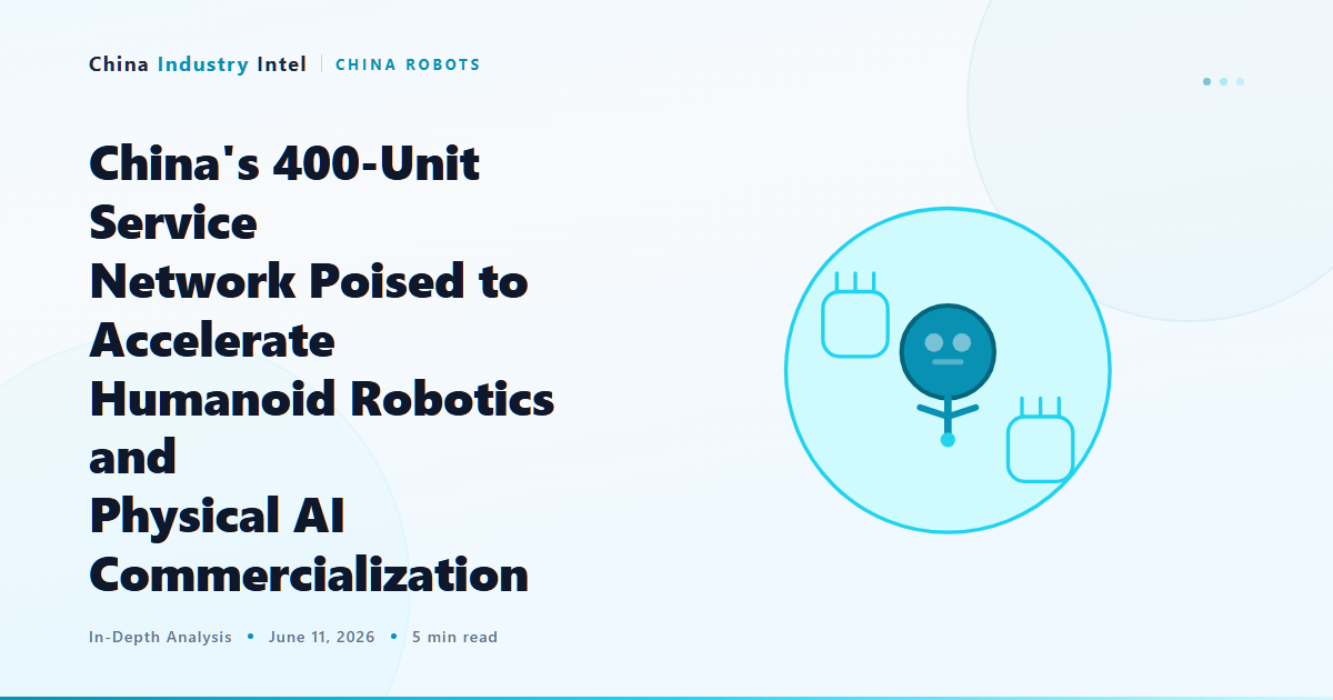 China’s 400-Unit Service Network Poised to Accelerate Humanoid Robotics and Physical AI Commercialization