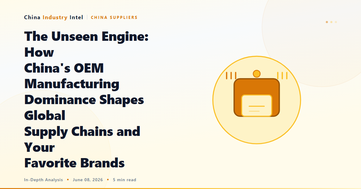 The Unseen Engine: How China’s OEM Manufacturing Dominance Shapes Global Supply Chains and Your Favorite Brands