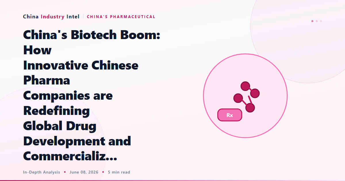 China’s Biotech Boom: How Innovative Chinese Pharma Companies are Redefining Global Drug Development and Commercializ…