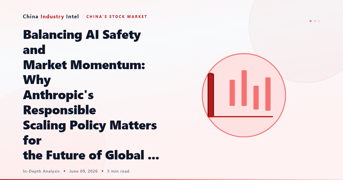 Balancing AI Safety and Market Momentum: Why Anthropic’s Responsible Scaling Policy Matters for the Future of Global …