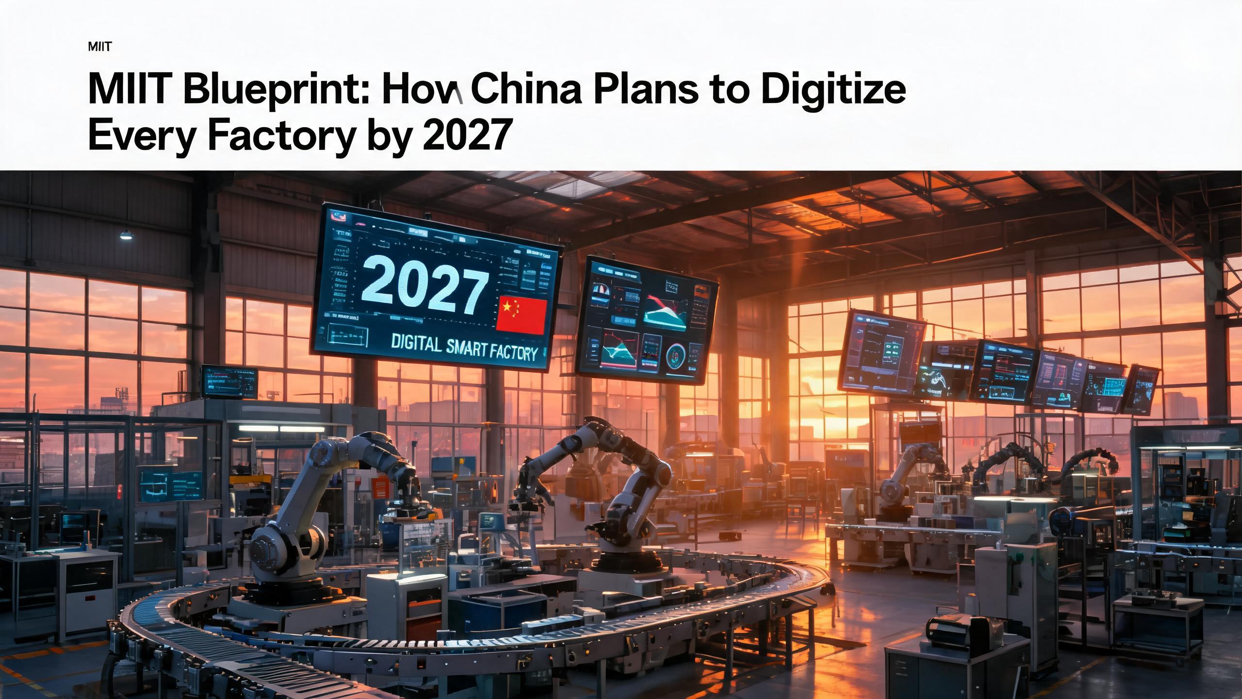 MIIT Blueprint: How China Plans to Digitize Every Factory by 2027