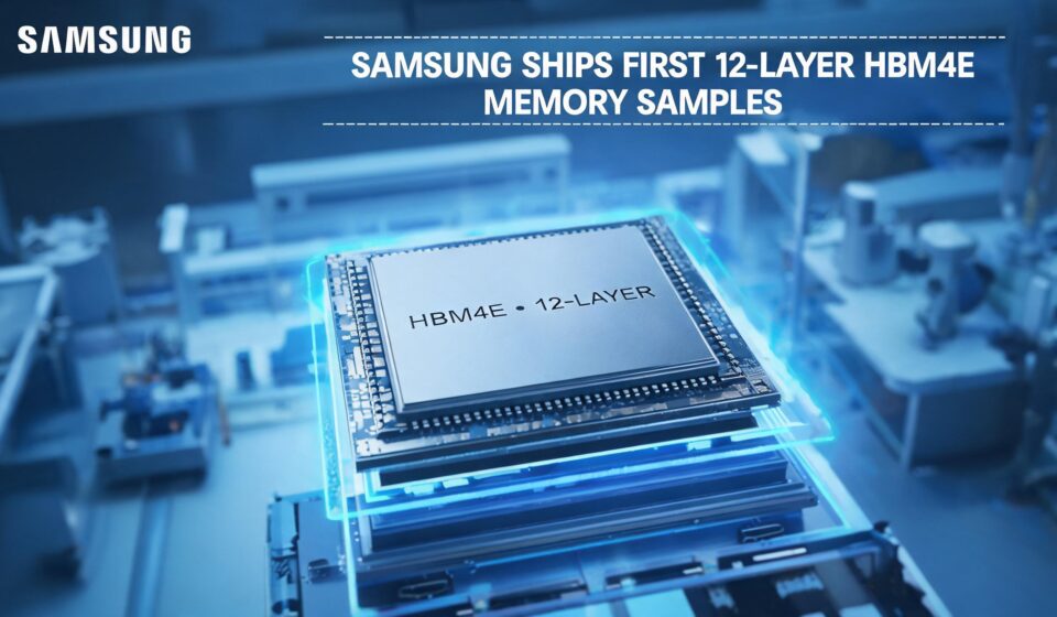Samsung Ships First 12-Layer HBM4E Memory Samples